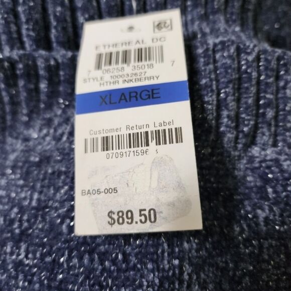 INC Blue Chenille Cowl-Neck Sweater XL NWT - Picture 7 of 7